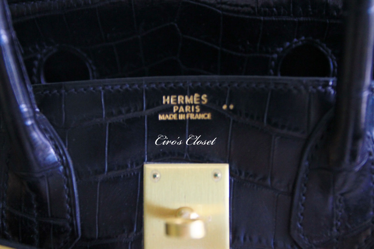 hermes crocodile stamp